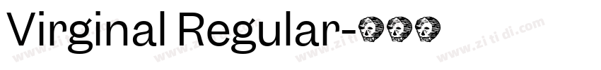 Virginal Regular字体转换